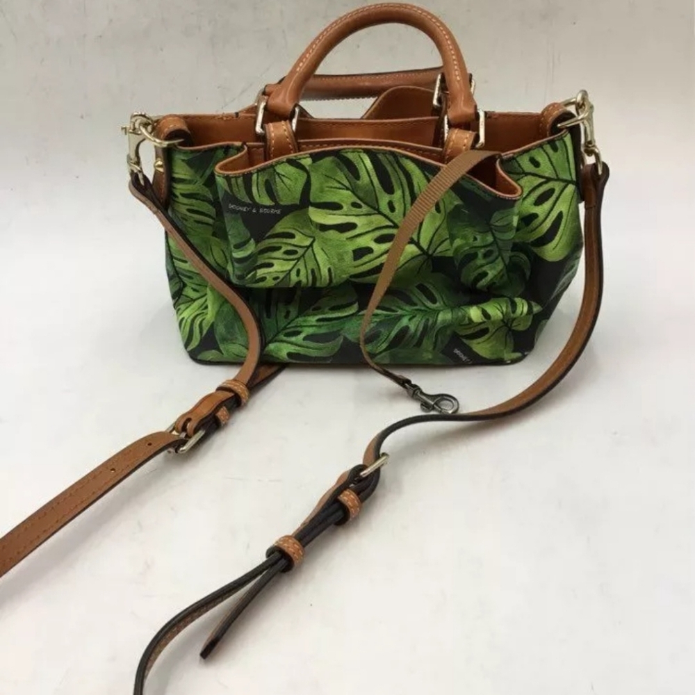 Dooney Bourke Green Monstera Satchel